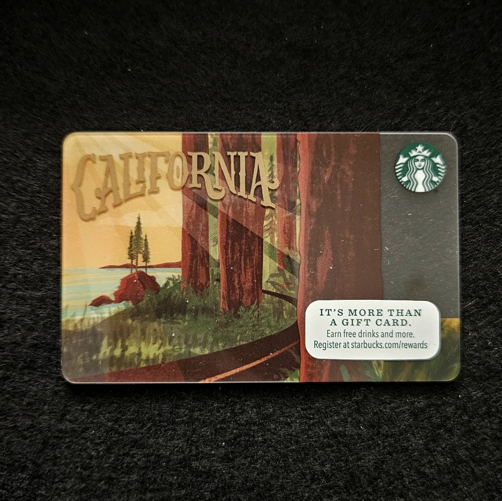 Starbucks Card - California 2016 - Traditional Plastic